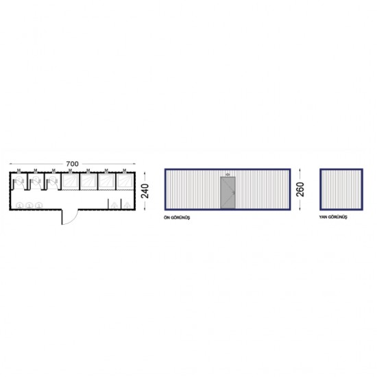 WC / Duş Konteyner PKW 09 Konteyner 